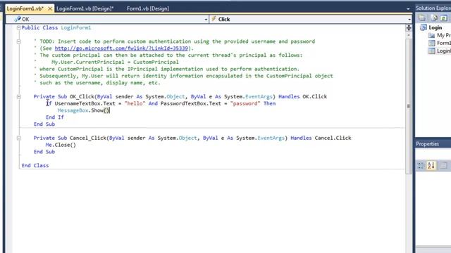 Visual Basics - Login Form смотреть онлайн