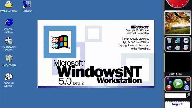 Windows NT 5.0 (Windows 2000 Professional RTM Beta 2) Build 1906 on Virtual PC 2007 смотреть онлайн