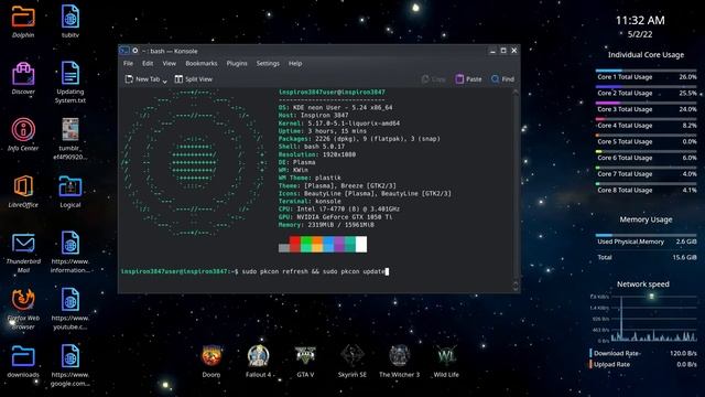 No Updates today (May 2nd 2022) KDE NEON 5.24 Liquorix Kernel смотреть онлайн