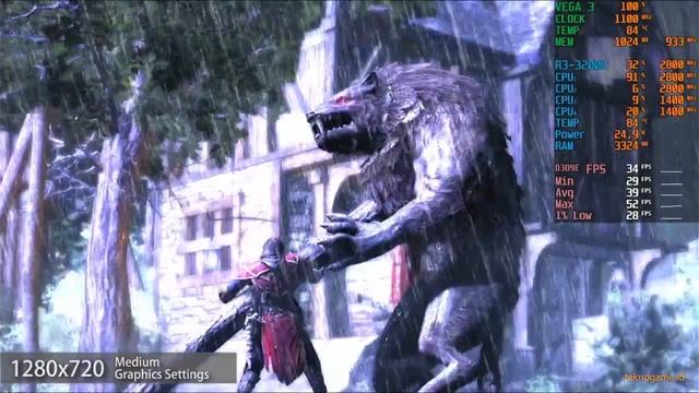 Castlevania: Lords of Shadow | AMD Ryzen 3 3200U Vega 3 | Gameplay Benchmark смотреть онлайн