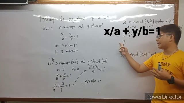 Finding the Equation of a Line: Given x intercept and y intercept смотреть онлайн