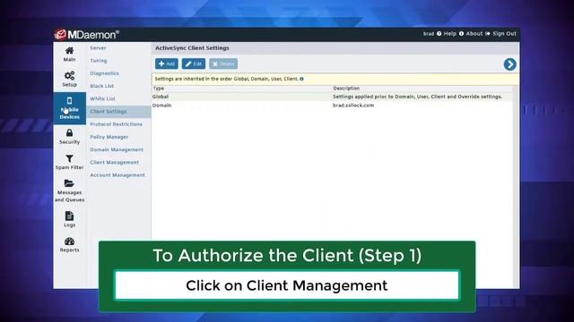How to Configure MDaemon to Require Authozisation before Mobile Devices can Connect via ActiveSync смотреть онлайн