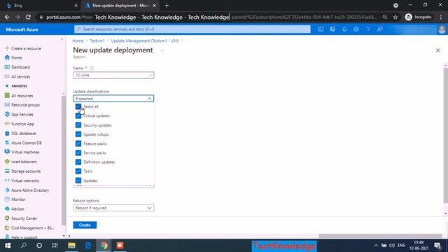 Azure Update Management - Windows update from Azure Portal смотреть онлайн