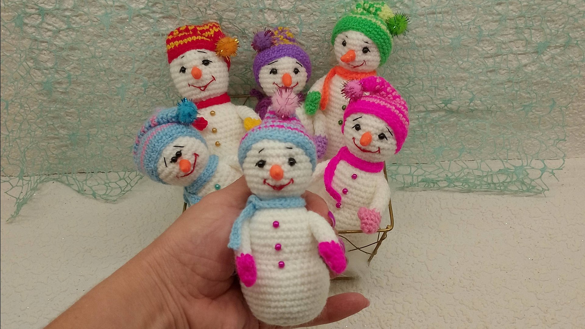 Снеговик амигуруми. Мастер-класс по вязанию смотреть онлайн