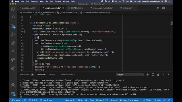 Flutter chat app demo - powered by the Ably Flutter Plugin смотреть онлайн