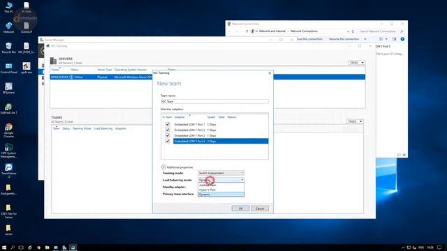 Configure NIC Teaming in Windows Server 2016 смотреть онлайн