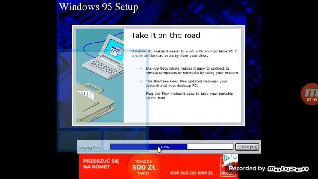 Instalacja windows 95 (emulator na telefon) смотреть онлайн
