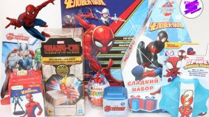 MARVEL! ЧЕЛОВЕК ПАУК! МИКС СЮРПРИЗОВ! Ищем фигурки в сюрпризах!
