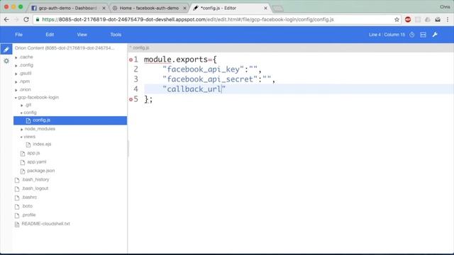 Facebook Login - Google Cloud Platform (Part 1 of 2) смотреть онлайн