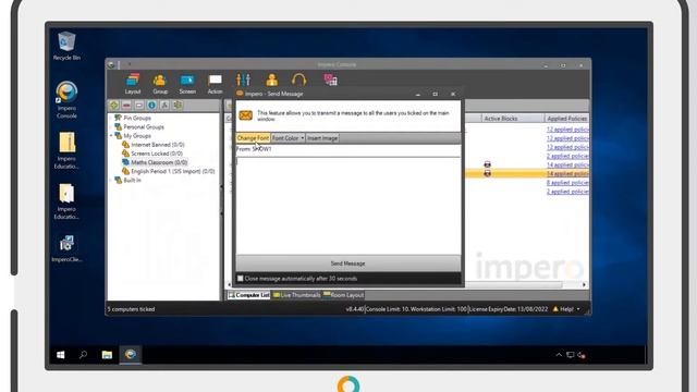 Impero Education Pro - Send Message (Desktop Console) смотреть онлайн