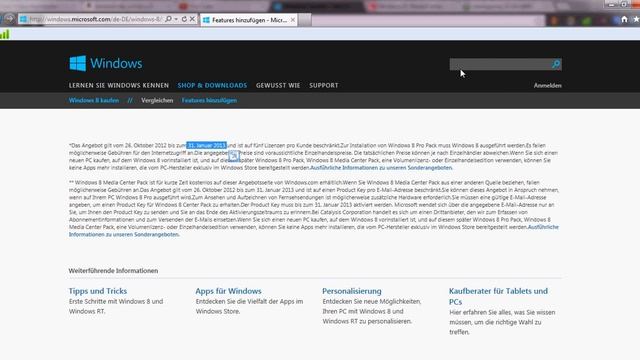 Windows 8 / Media Center Pack ( Free 31.01.2012 ) Kostenlosen Product Key смотреть онлайн