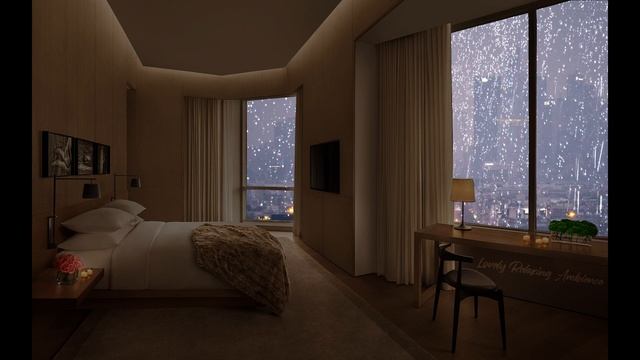 ★ 1 HOUR ★ Hotel Apartment With Rain Sounds On Windows For Sleeping смотреть онлайн
