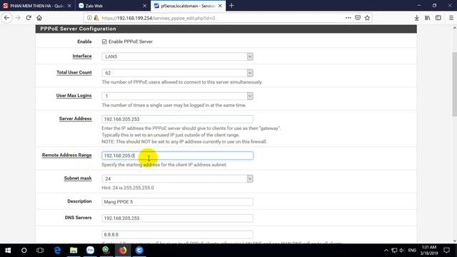 Configuring a pfSense PPPoE Server смотреть онлайн