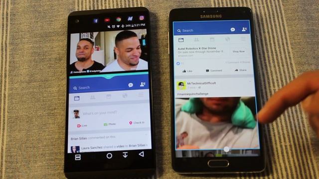 Galaxy Note 4 vs Lg V20 Multi Window. смотреть онлайн