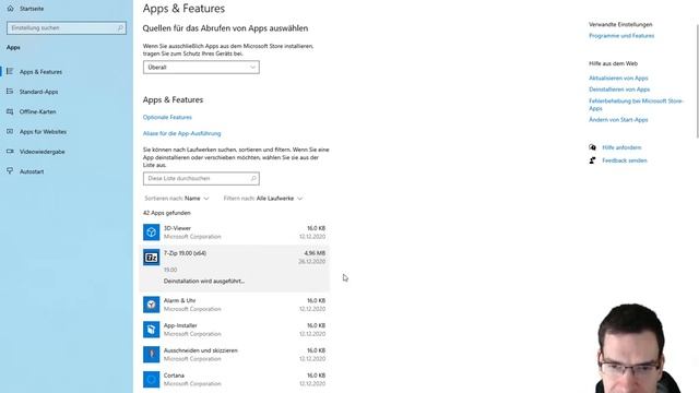 Deinstallieren von 7-Zip unter Windows 10 смотреть онлайн