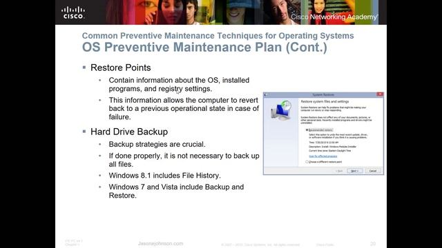 NETACAD IT Essentials, Chapter 6 Part 2 of 2, Windows Configuration and Management смотреть онлайн