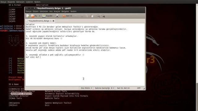 BackTrack 5 R3 - WebSploit смотреть онлайн