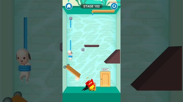 Rescue Cut - Rope Puzzle - Gameplay Walkthrough Part 3 Levels 86 - 115 (Android Gameplay) смотреть онлайн