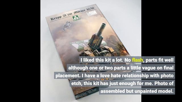 User Review: TAKOM Krupp 21cm Morser 10/16 Model Kit (1/35 Scale) смотреть онлайн