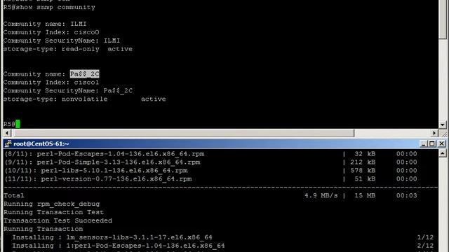 CentOS and CISCO configuration SNMP смотреть онлайн
