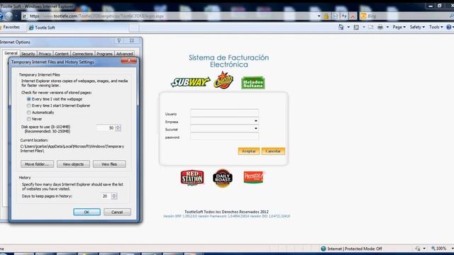 Configuración Sistema de Facturación en Internet Explorer 7 ó Superior смотреть онлайн