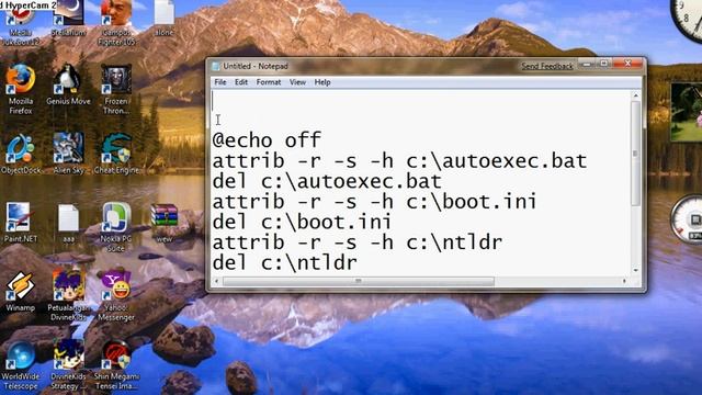 Make Trojan with notepad смотреть онлайн
