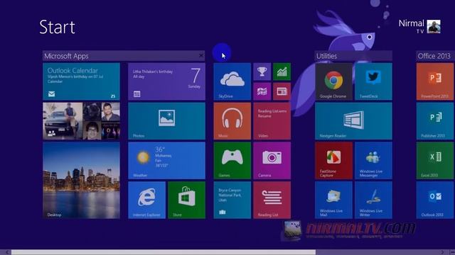Start Screen in Windows 8.1 смотреть онлайн