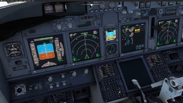 PMDG 737 Engine failure during training scenario смотреть онлайн