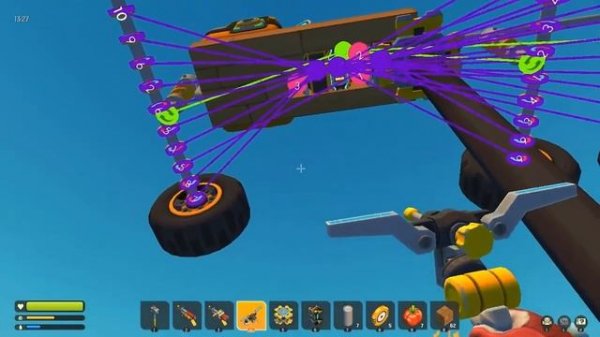 Коробка передач на машине без топлива(консоль) Scrap Mechanic