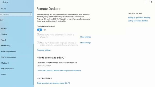 Win10 Enable RDP смотреть онлайн