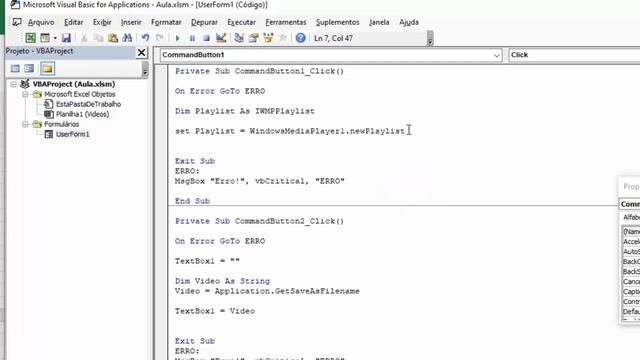 Reproduzir PLAYLIST de VÍDEO em Formulário Excel VBA смотреть онлайн