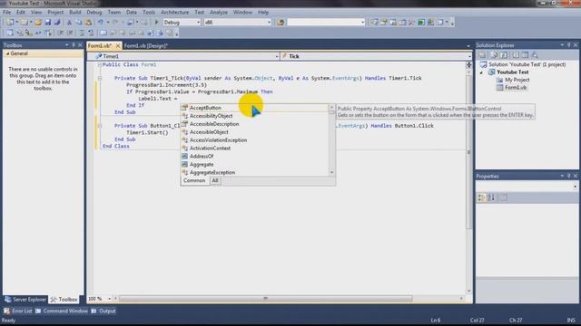 How To Program/Code A Progress Bar In Vb 2010 смотреть онлайн