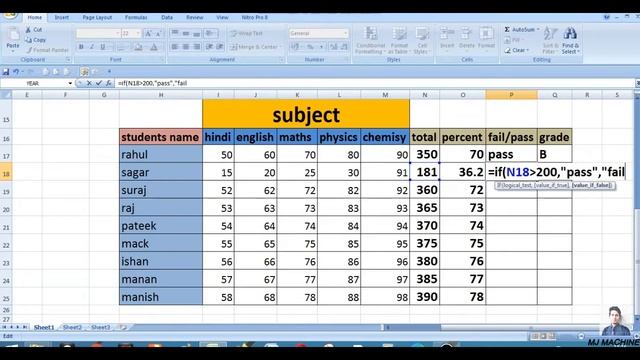 RESULT FINDOUT IN MS OFFICE EXCEL (PART - I ), IN Hindi, By MANISH Sir, L05 смотреть онлайн