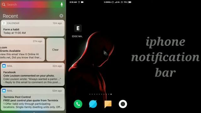 iphone notification style on Android | edge mask | #nikhilkus смотреть онлайн