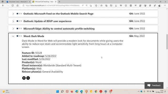 Dark mode for the free version of Microsoft Word for Web is becoming more widely available смотреть онлайн