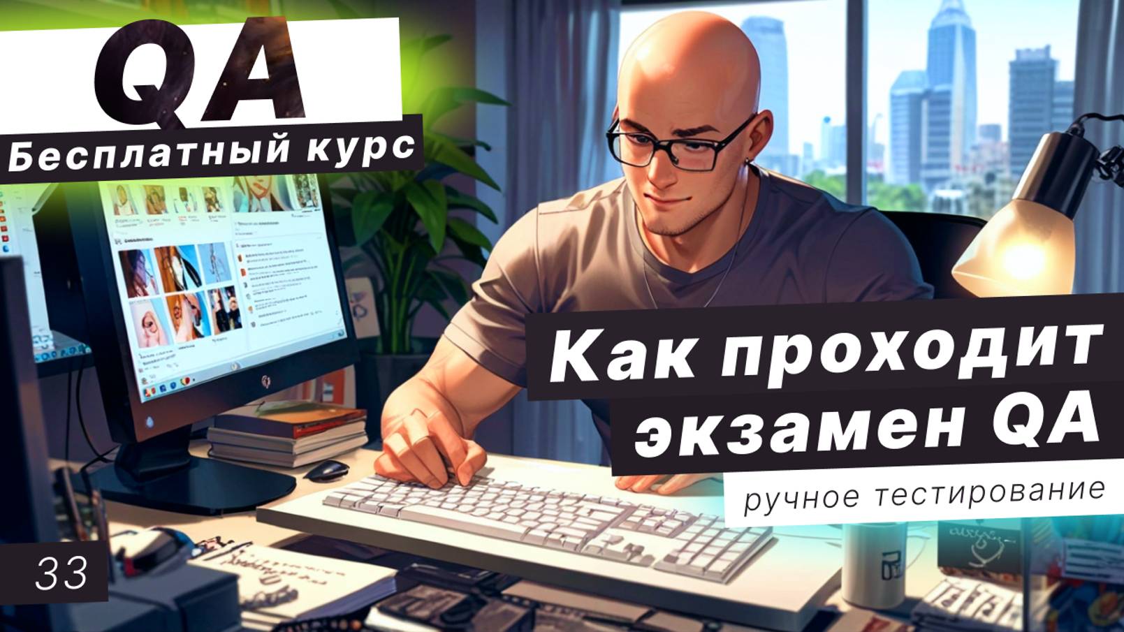 Урок 33. Экзамен по QA. Как проходит экзамен QA? смотреть онлайн