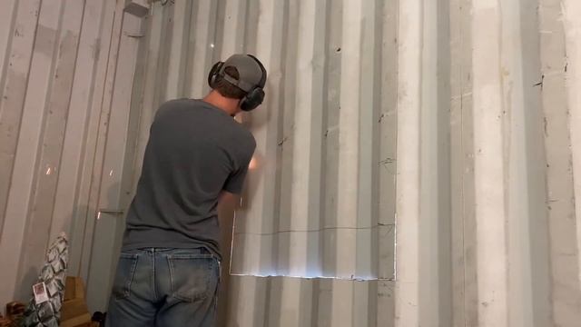 How to install a window in a shipping container Tiny home I.T.Creations смотреть онлайн