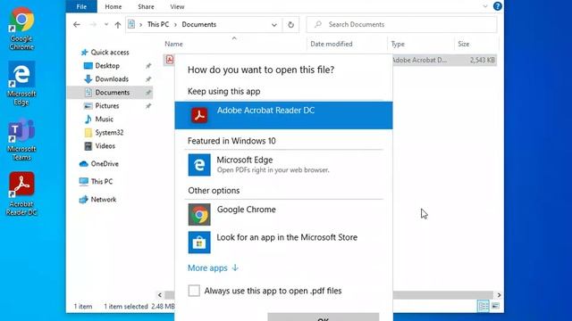 How to Set Adobe Acrobat Reader as Default PDF Reader in Windows смотреть онлайн