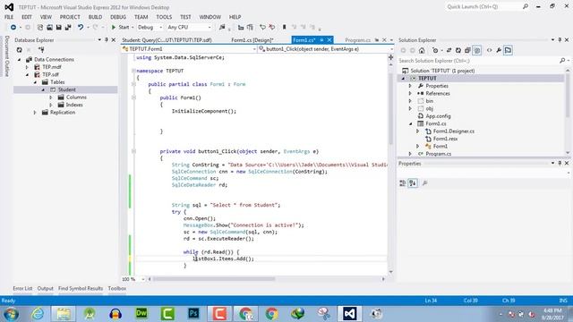 121 - How to Retrieve Data from Database in C# In ListBox смотреть онлайн