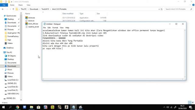 Cara Mudah Aktivasi Windows 10 dan Office All Version Secara Permanen dengan Mudah смотреть онлайн