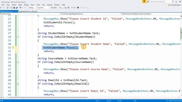 How to: Validate windows Forms in Windows Application Using C# Dot Net | By: Mukesh Rajput смотреть онлайн