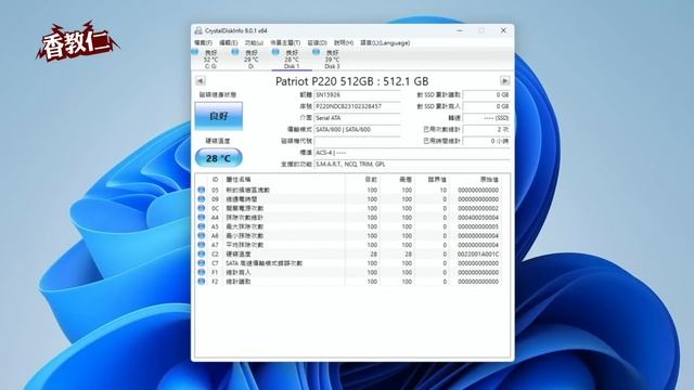 【香教仁】漲價變貴了！換成QLC儲存顆粒還能用嗎？｜都不通知呀～哪便宜又好用的去那裡找啊？｜美商博帝P220 512GB 2.5吋SSD固態硬碟評測｜『CC字幕』 смотреть онлайн
