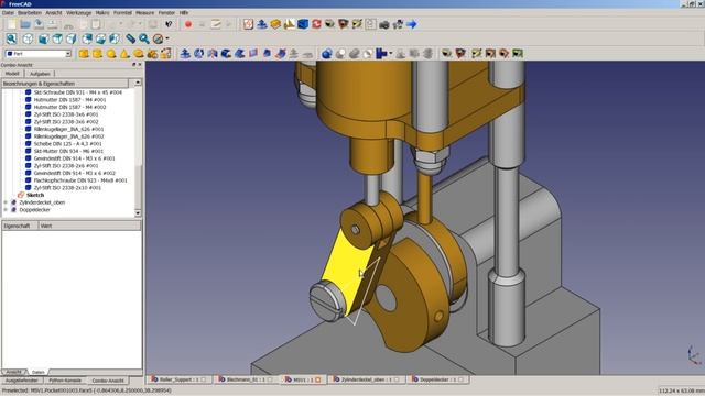 FreeCAD Tutorial 32 - Baugruppen смотреть онлайн