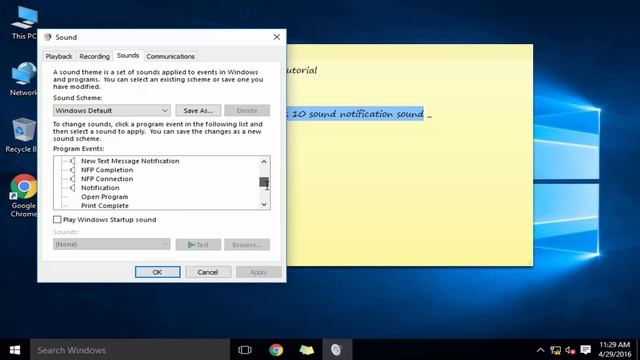 Turn off Windows 10 Notification Sound смотреть онлайн