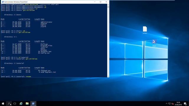 Rename File With Using Server 2016 Powershell Remoting смотреть онлайн
