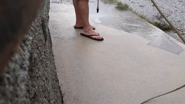 Walden Power Wash #4: Pressure Washing Sidewalk and Retaining Wall, Time Lapse, смотреть онлайн