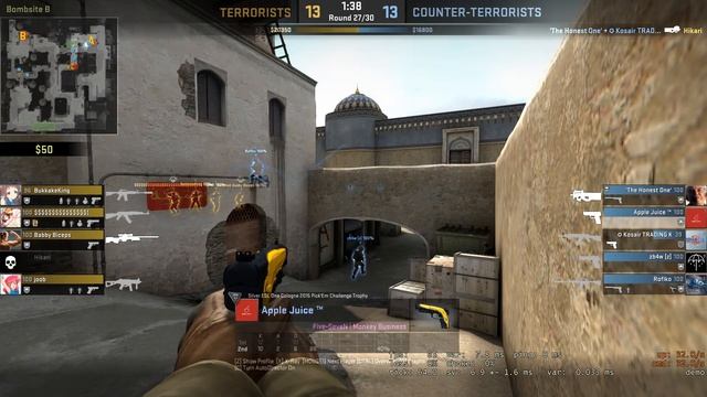 Apple Juice ™ CS:GO : Dust ll A-Site CT 4 Kills with 5-7 + Knife смотреть онлайн