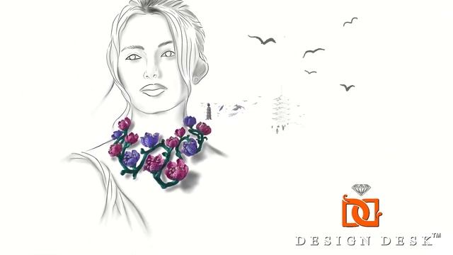 Jewelry Design Illustration | By Design Desk | Look through the Design Desk Window смотреть онлайн