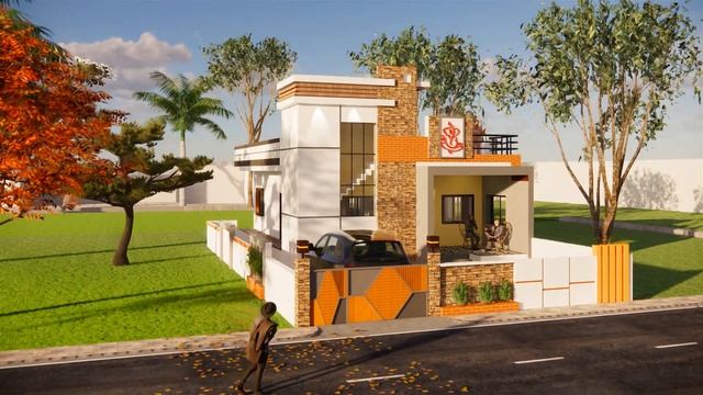25x50 House Design 3D 2022 🔥🔥 | Home Design Idea | 2 BHK | Modern Design | House Elevation Design смотреть онлайн