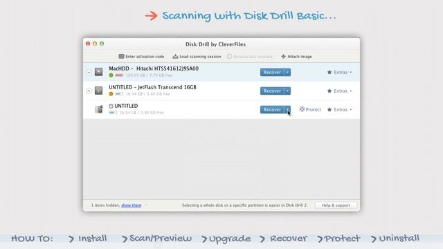 Disk Drill 2 : Scanning/Previewing results with Disk Drill | Video Tutorial #2 смотреть онлайн